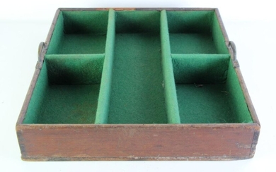 A Victorian Mahogany Cutlery Box (H:9 x W:50 x D:50cm, small losses to top edge)