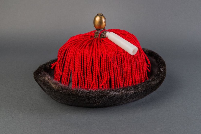A Winter Hat Belonged to the Manchu aristocrat, Qing Dynasty.