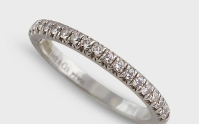 A diamond and platinum band ring, Tiffany & Co.
