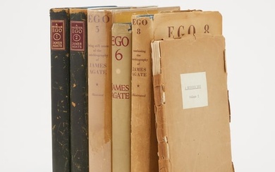 A group of inscribed James Agate volumes, a signed limited edition, and a proof of A Shorter Ego