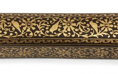 A koftgari gold overlaid steel penbox, India,...