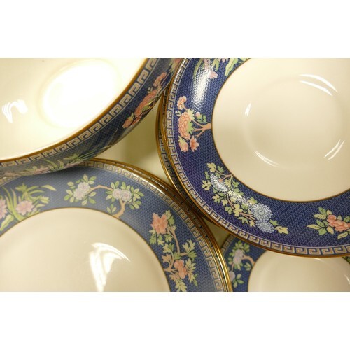 A large collection of Wedgwood Blue Siam tea and dinner ware...