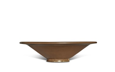 A persimmon-glazed conical bowl, Song dynasty | 宋 醬釉笠式盌