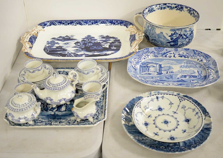A selection of dinnerware, tea trays, tea service and other items.