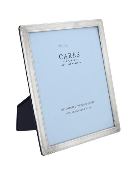 A silver mounted rectangular photo frame by Carr's of Sheffield Ltd.