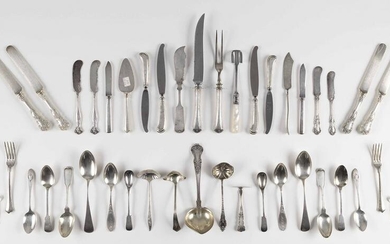 APPROX. FIFTY-FIVE PIECES OF STERLING SILVER FLATWARE