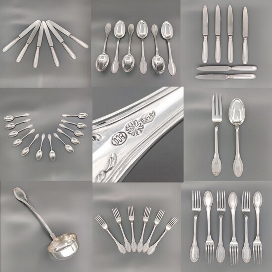 ARGENTERIA VICENTINA - Cutlery set (45) - .800 silver