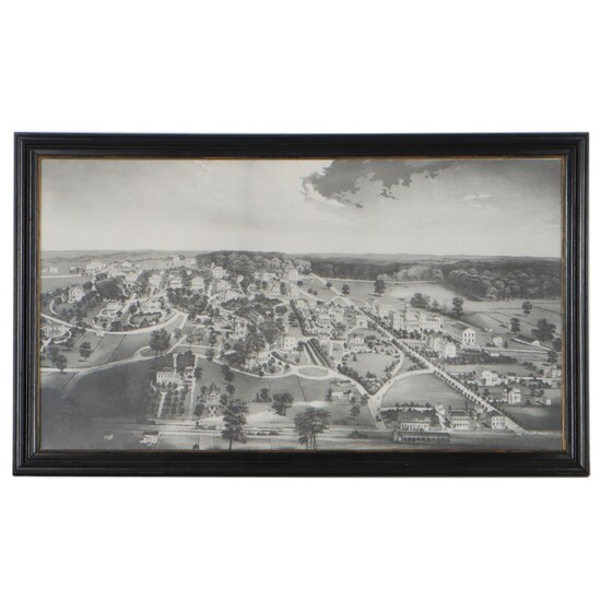 Aerial Photogravure of Glendale, Ohio