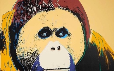 After Andy Warhol Orangutan Screenprint (w/blindstamp)