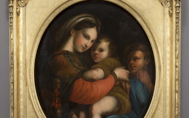 After Raphael "Madonna della Seggiola (della