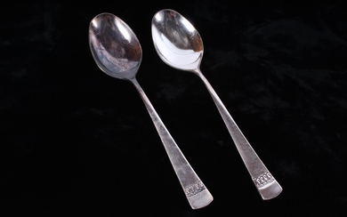 Air-India Silver Plated Spoons Lot Of Two