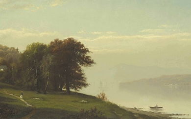 Alfred Thompson Bricher (1837-1908), Landscape on the Hudson