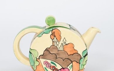 Alton' a Clarice Cliff Bizarre Bonjour teapot and...