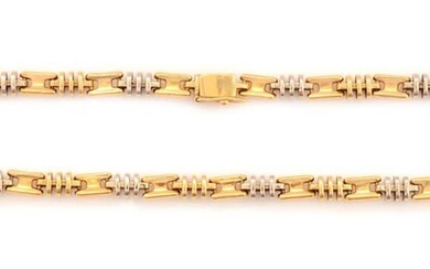 An 18ct yellow and white gold necklace, by Diemmevi