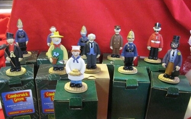 An assortment of 11 Robert Harrup Camberwick Green figures, ...