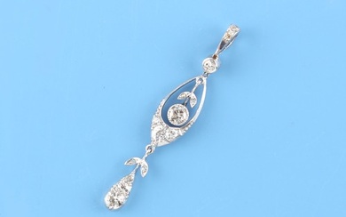 An early 20th century Belle Epoque diamond pendant, approxim...