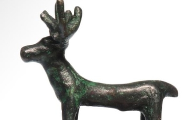 Anatolian Bronze Stag, with Branched Antlers c. 900