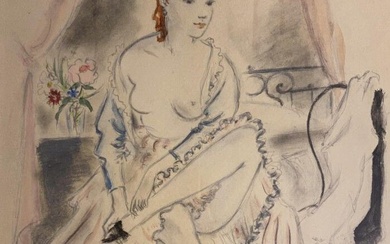 André DIGNIMONT (1891-1965) Portrait de femme... - Lot 53 - Pescheteau-Badin