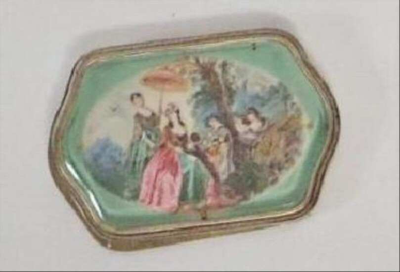 Antique Framed Porcelain Plaque