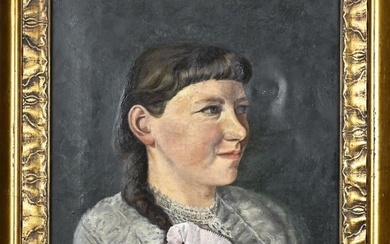 Antique German girl portrait, 1900