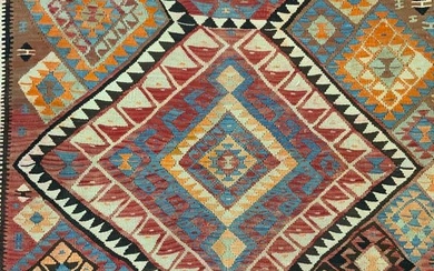 Antq Handmade KAZAK Wool Area Rug