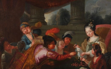 Dans le goût de Jean Raoux (1677-1734) Les rubans du...