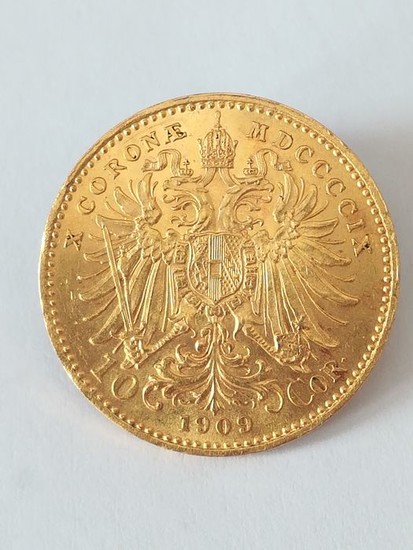 Austria - 10 Corone 1909, Franz Joseph I, 1848-1916 - Gold
