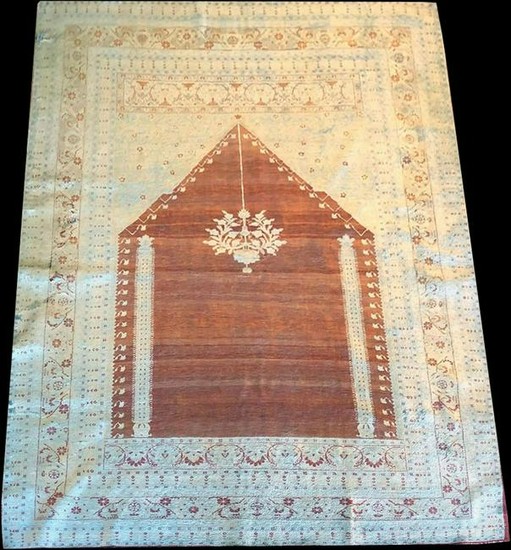 Authentic Estate Found 19th Century Persian Silk