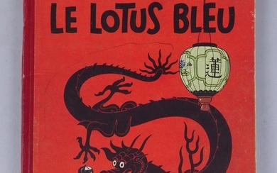 BD: Les aventures de TINTIN Hergé éd CASTERMAN: Le Lotus Bleu B1 EOC 1946 DR...