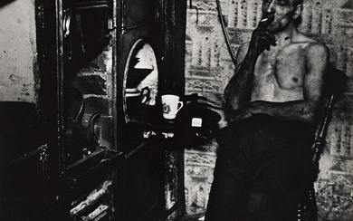 BILL BRANDT (1904-1983) East Durham Coal Miner. Silver print, the image measuring 9x7¾...
