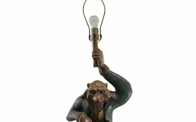 BILL HUEBBE, Squatting Monkey Table Lamp