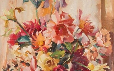 BORIS PASTOUKHOFF (1894-1974) Bouquet Huile...