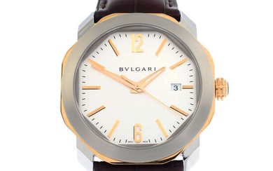 BULGARI - a stainless steel Octo Roma wrist watch, 41mm.