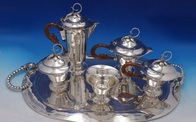 Blossom by Louvre Silver Shop Mexican Mexico Sterling Silver Tea Set 6pc