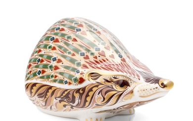 Boxed Royal Crown Derby paperweight, Ashbourne Hedgehog, pro...