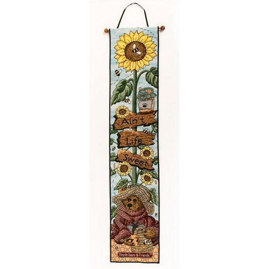 Boyds Bears Hanging Wall Tapestry, Aint Life Sweet