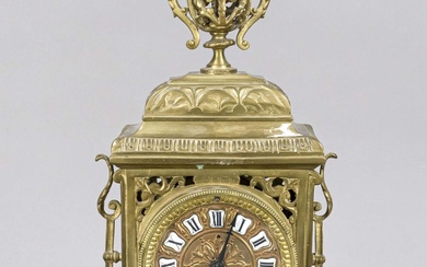 Brass table clock, c. 2nd half 19t