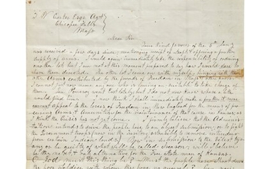 Brown, John | A remarkable letter leading up to the events of the Bleeding Kansas crisis
