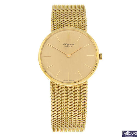 CHOPARD - 18ct yellow gold bracelet watch, 31mm.