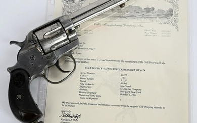 COLT MODEL 1878 FRONTIER SIX SHOOTER