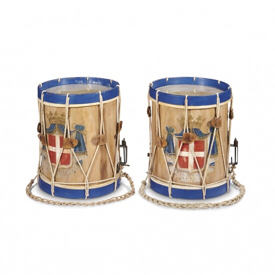 Pair of parade drums 19th-20th Century