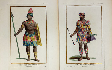 COSTUME PLATES -- SOUTH AMERICA -- COLLECTION of 37 costume...