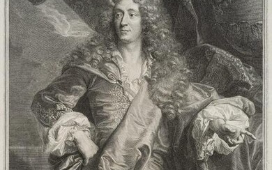 C.VERMEULEN (*1644) after RIGAUD (*1659), Portrait of