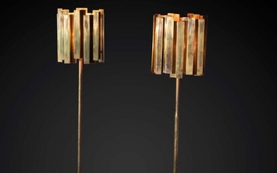 Carl-Axel ACKING 1910 - 2001 Rare paire de lampadaires – 1963