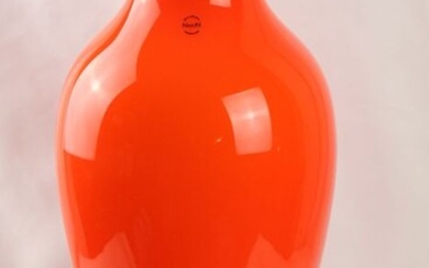 Carlo Nason - Murano.com - Amphora vase white / orange - 50 cm - Glass