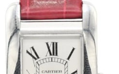 Cartier "Tank Americaine" Stainless Steel Ladies Wristwatch, Reference 3970