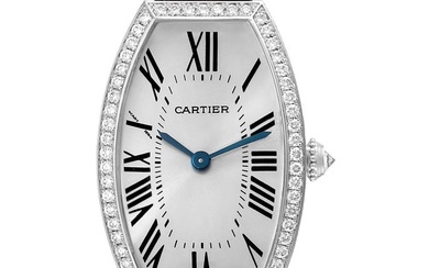 Cartier Tonneau White Gold Diamond