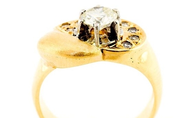 Certificado IGE - 18 kt. Yellow gold - Ring - 0.56 ct Diamond - Diamonds