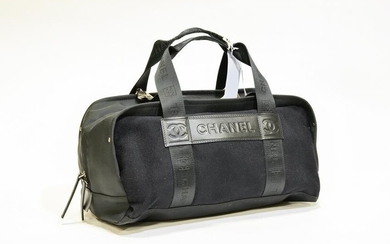Chanel Sports Line Boston Bag in Black Canvas Canvas