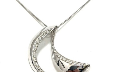 Chimento - 18 kt. White gold - Necklace with pendant - 0.50 ct Diamond
